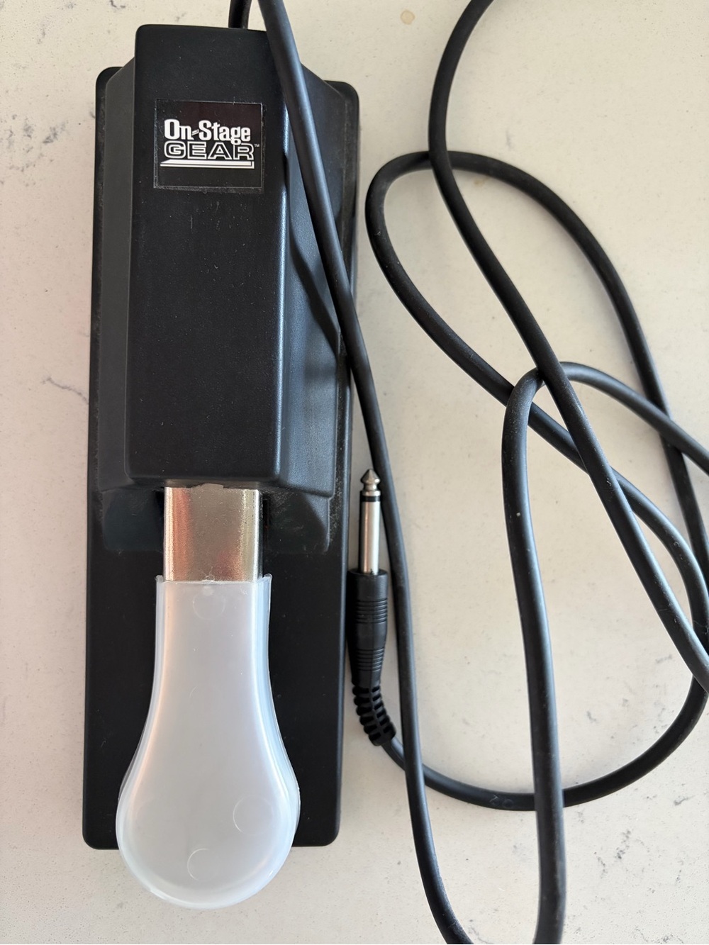 On-Stage Gear Black Foot Keyboard Pedal KSP-100 with Polarity Switch